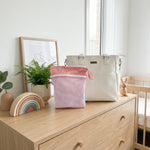 Nordic Wet/Dry Bag Berry Hearts 30x35CM - Bubba Blue Australia