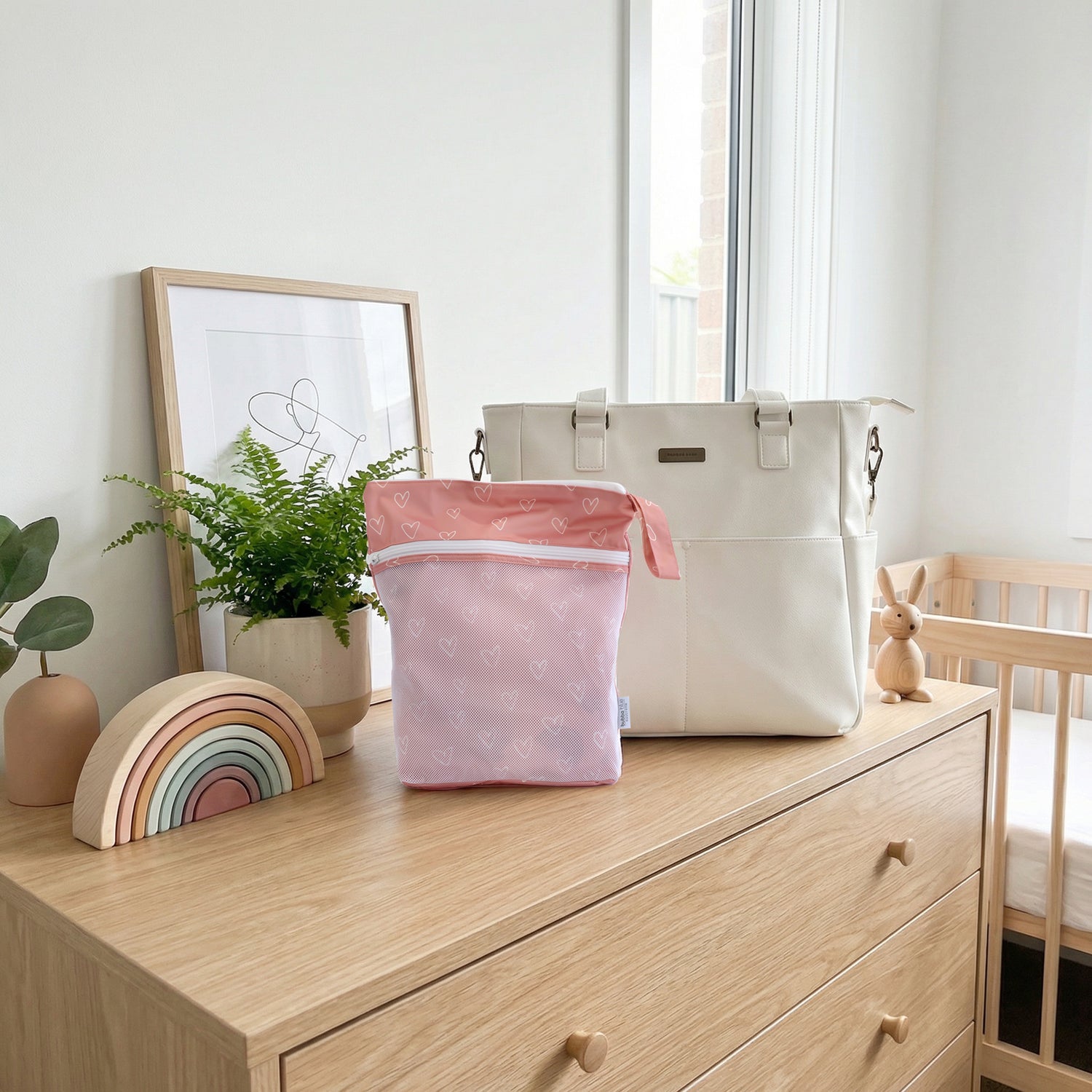 Nordic Wet/Dry Bag Berry Hearts 30x35CM