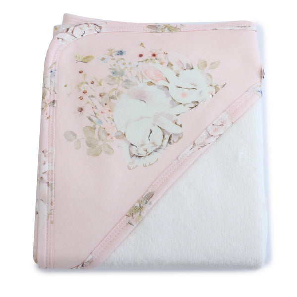 Sleeping Bunny Hooded Towel