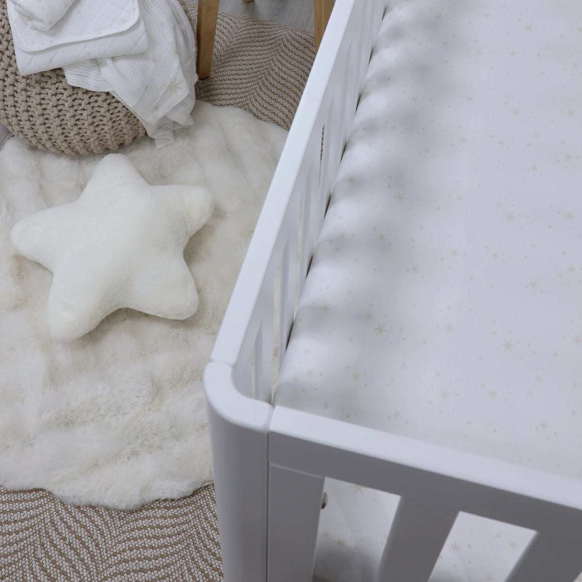 Twinkle Twinkle Jersey Cot Fitted Sheet