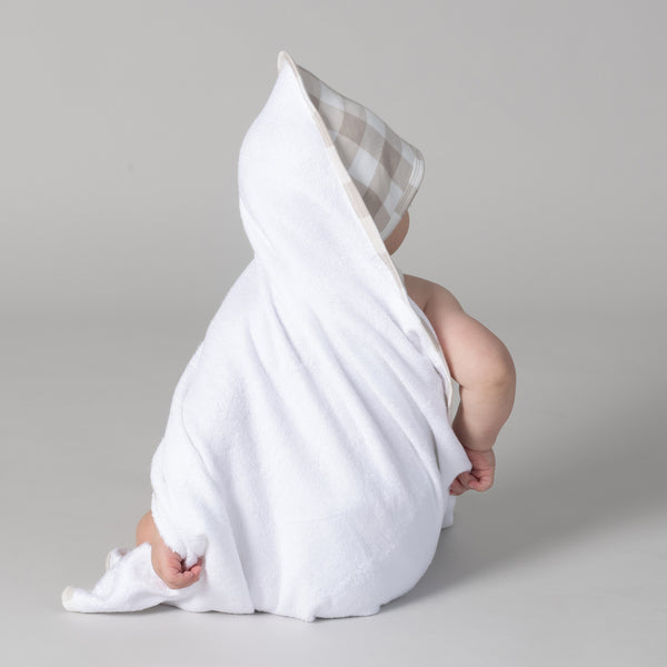 Provincial 2pk Hooded Towel - Olive/Taupe