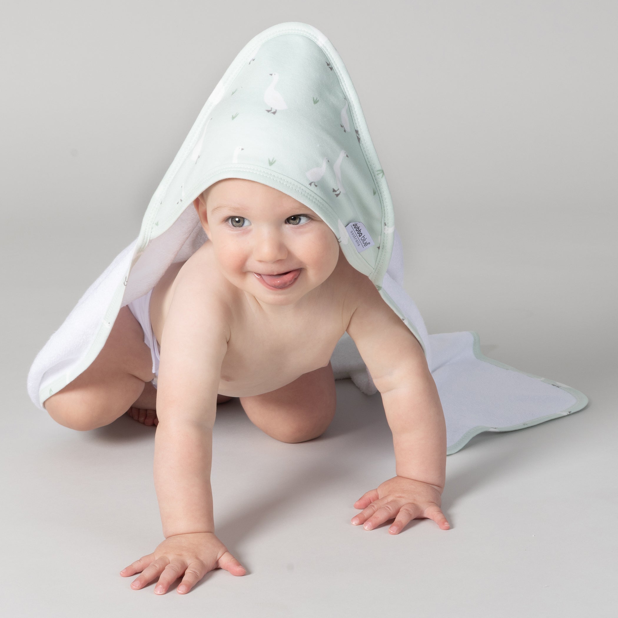 Provincial 2pk Hooded Towel - Olive/Taupe