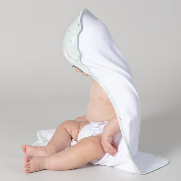 Provincial 2pk Hooded Towel - Olive/Taupe