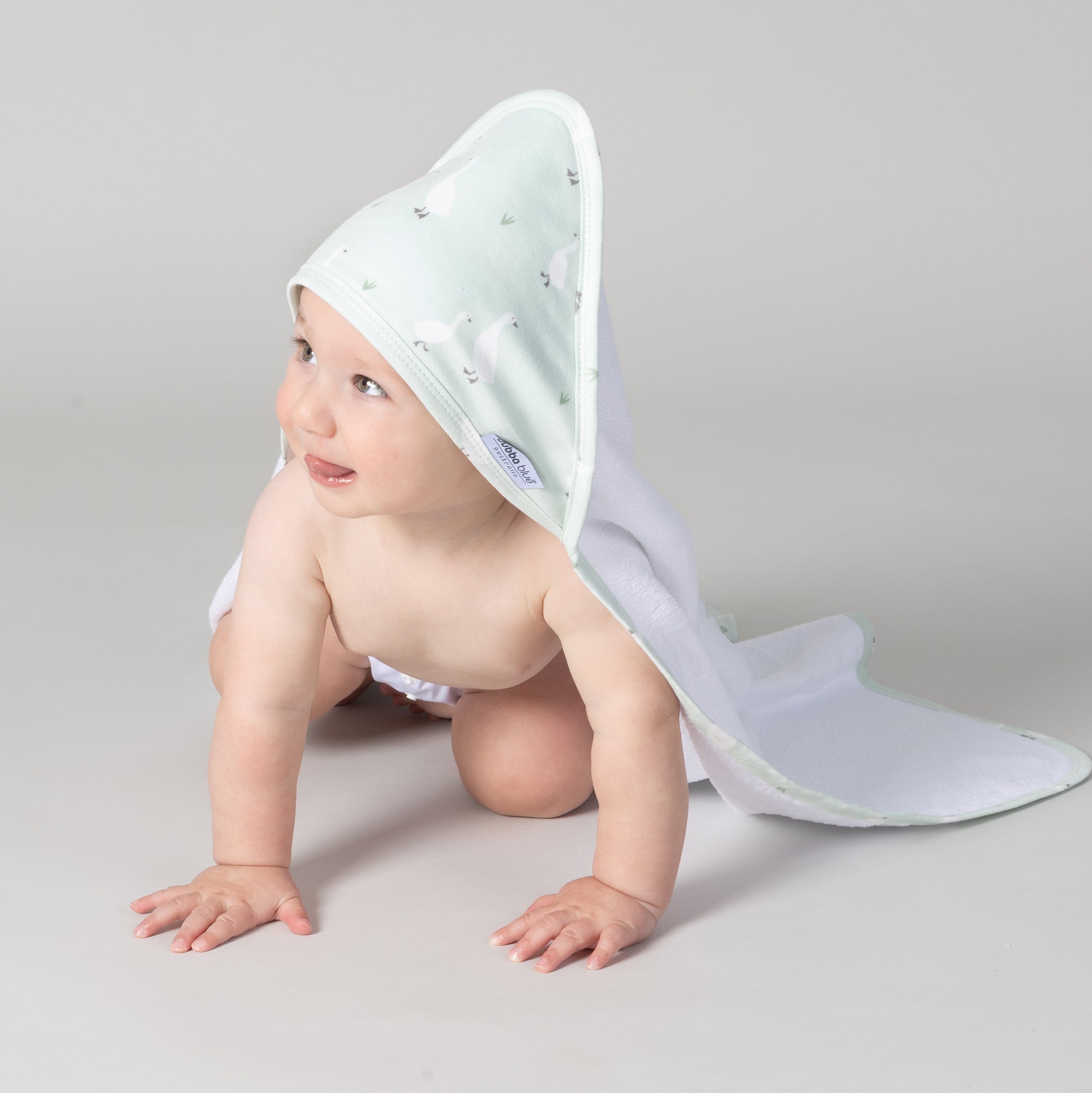 Provincial 2pk Hooded Towel - Olive/Taupe