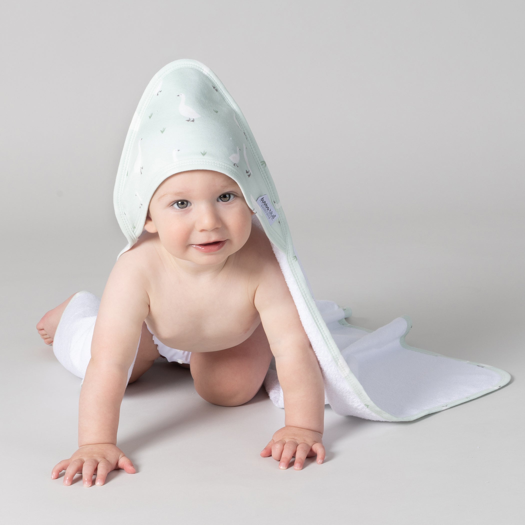 Provincial 2pk Hooded Towel - Olive/Taupe