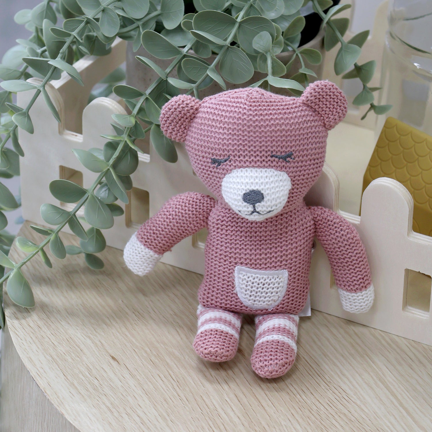 Nordic Baby Knit Rattle Berry