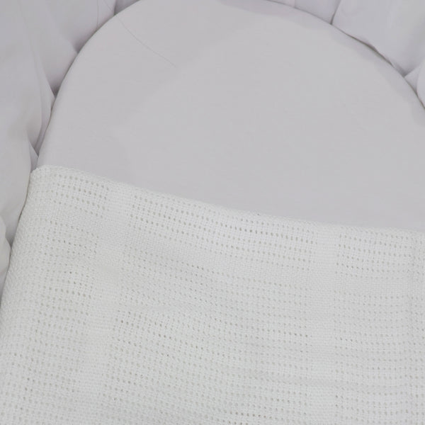 Bamboo White 2pk Cellular Blankets