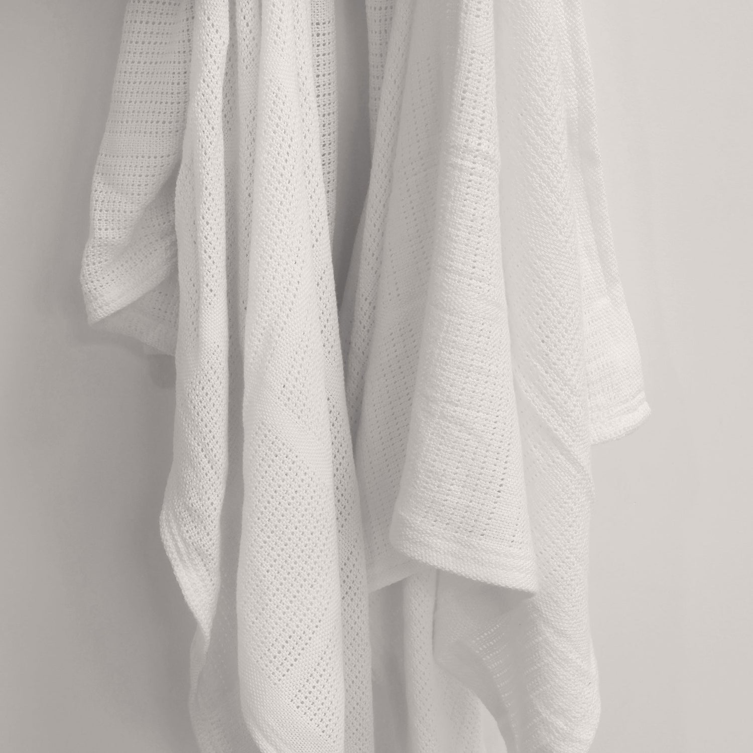 Bamboo White 2pk Cellular Blankets