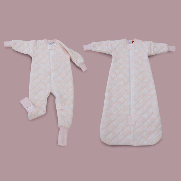 Nordic 2.5 TOG Sleep Suit & 3.5 TOG Convertible Sleep Bag Bundle - Rose
