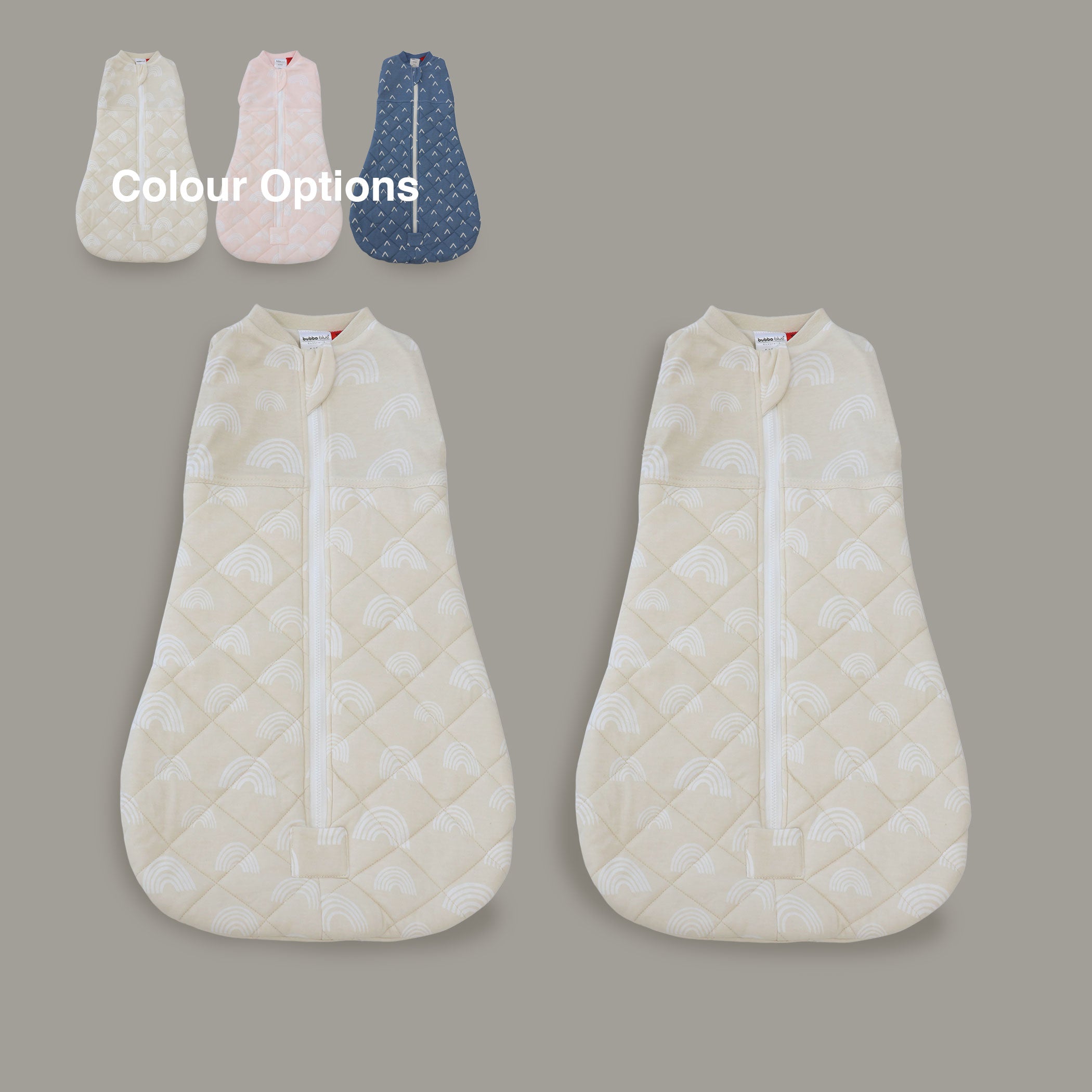 2x Nordic 2.5 TOG Swaddle Sleep Bags Bundle (0-3M and 3-9M)