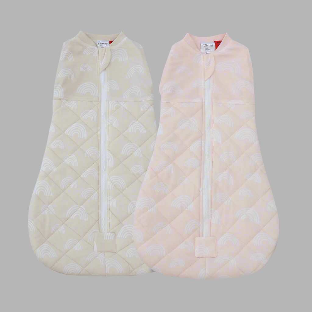 2x Nordic 2.5 TOG Swaddle Sleep Bags Bundle (0-3M and 3-9M)
