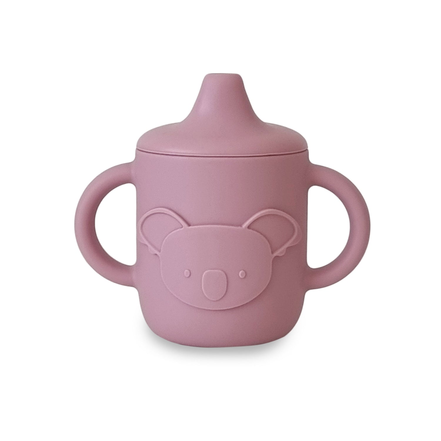 Plum Silicone Koala Sippy Cup - Dusty Berry