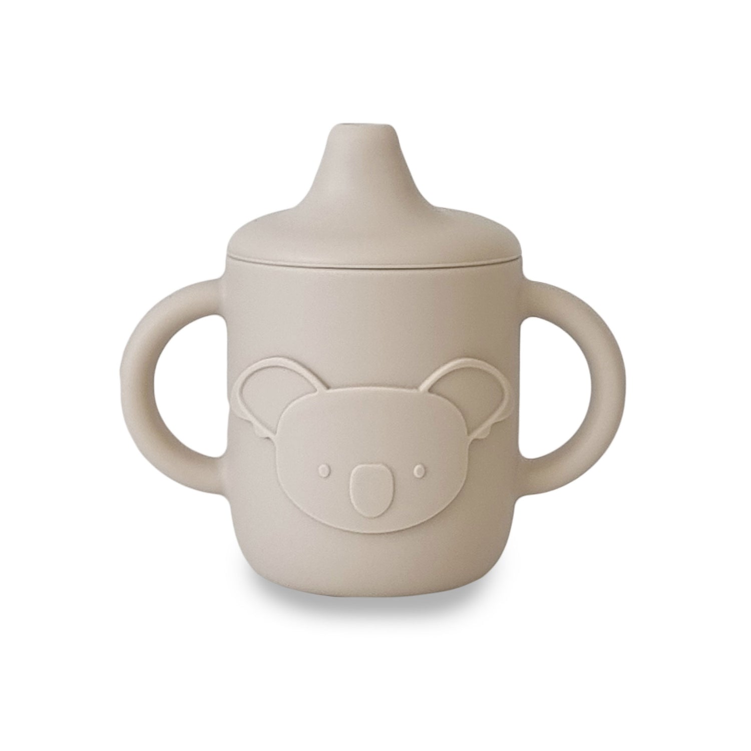 Plum Silicone Koala Sippy Cup - Sand