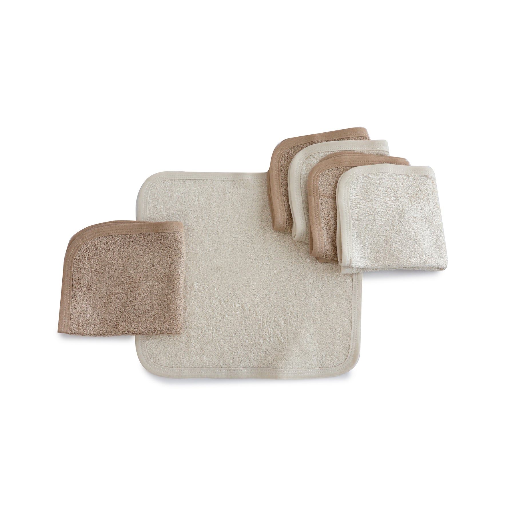 Bubba Sundae 6pk Wash Cloths - Chestnut - Bubba Blue Australia