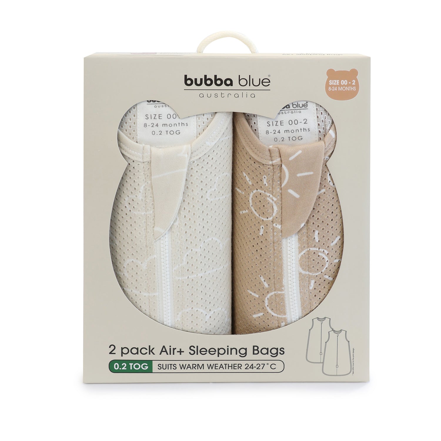 Nordic 0.2 TOG 2pk Air+ Sleep Bags Sand/Chestnut