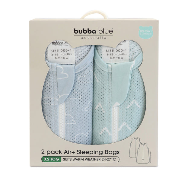 Nordic 0.2 TOG 2pk Air+ Sleep Bags Sky/Mint
