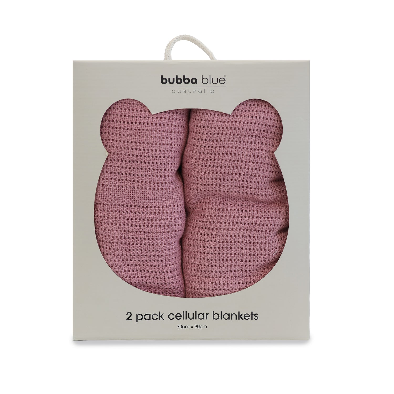 Nordic 2pk Cellular Blanket Berry/Berry