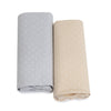 Confetti 2pk Waterproof Change Pad Covers Grey/Taupe