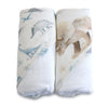 Jurassic Bamboo 2pk Hooded Towels