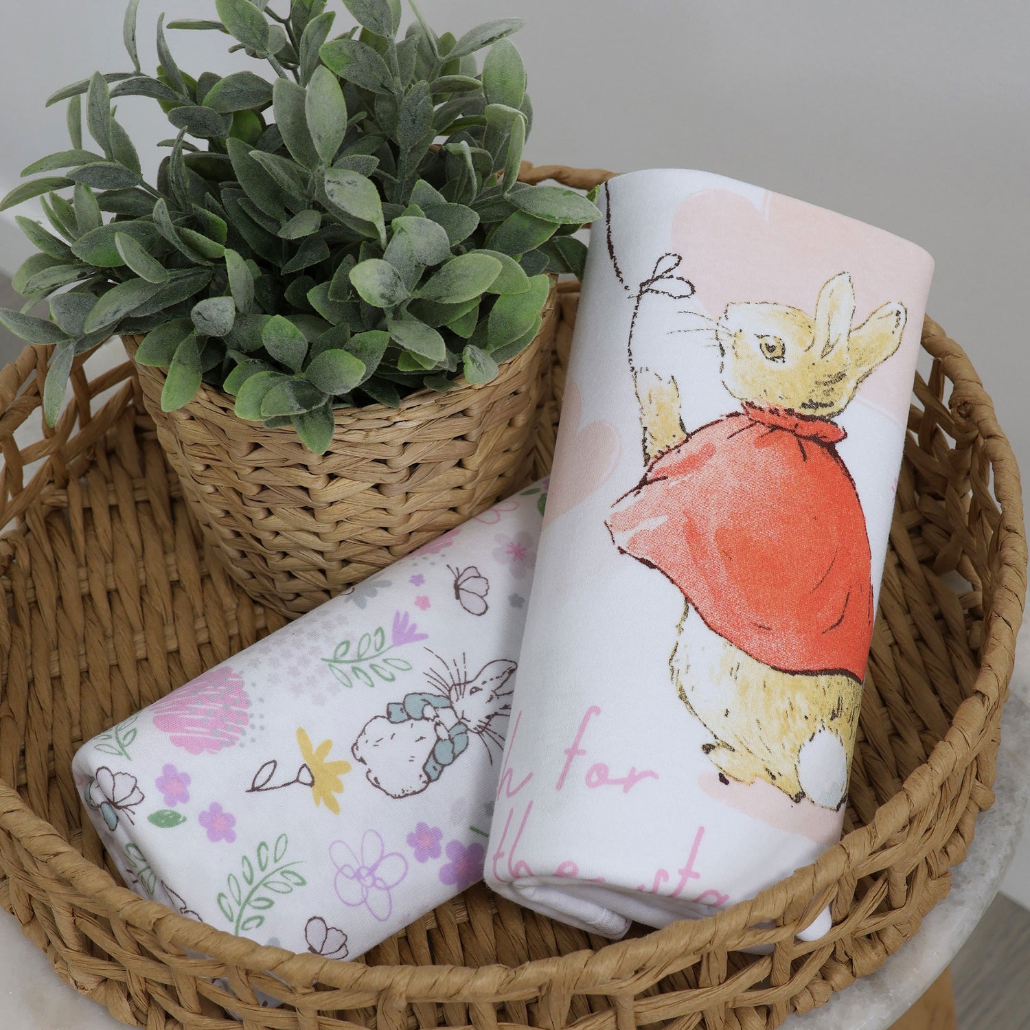 Peter Rabbit 'New Adventure' 2pk Jersey Wraps - Pink