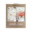 Peonies Bamboo 2pk Hooded Towels