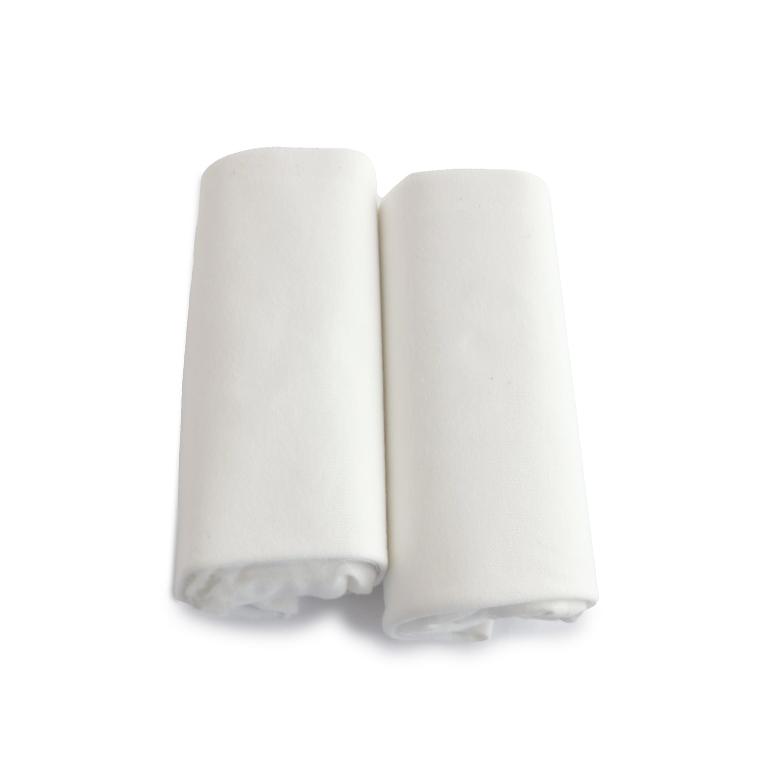 Bamboo White 2pk Compact Cot Jersey Fitted Sheets