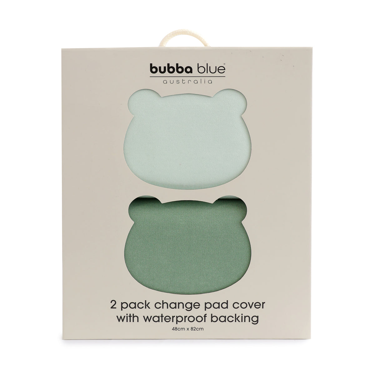 Bubba Sundae 2pk Waterproof Change Pad Covers - Greentea - Bubba Blue Australia