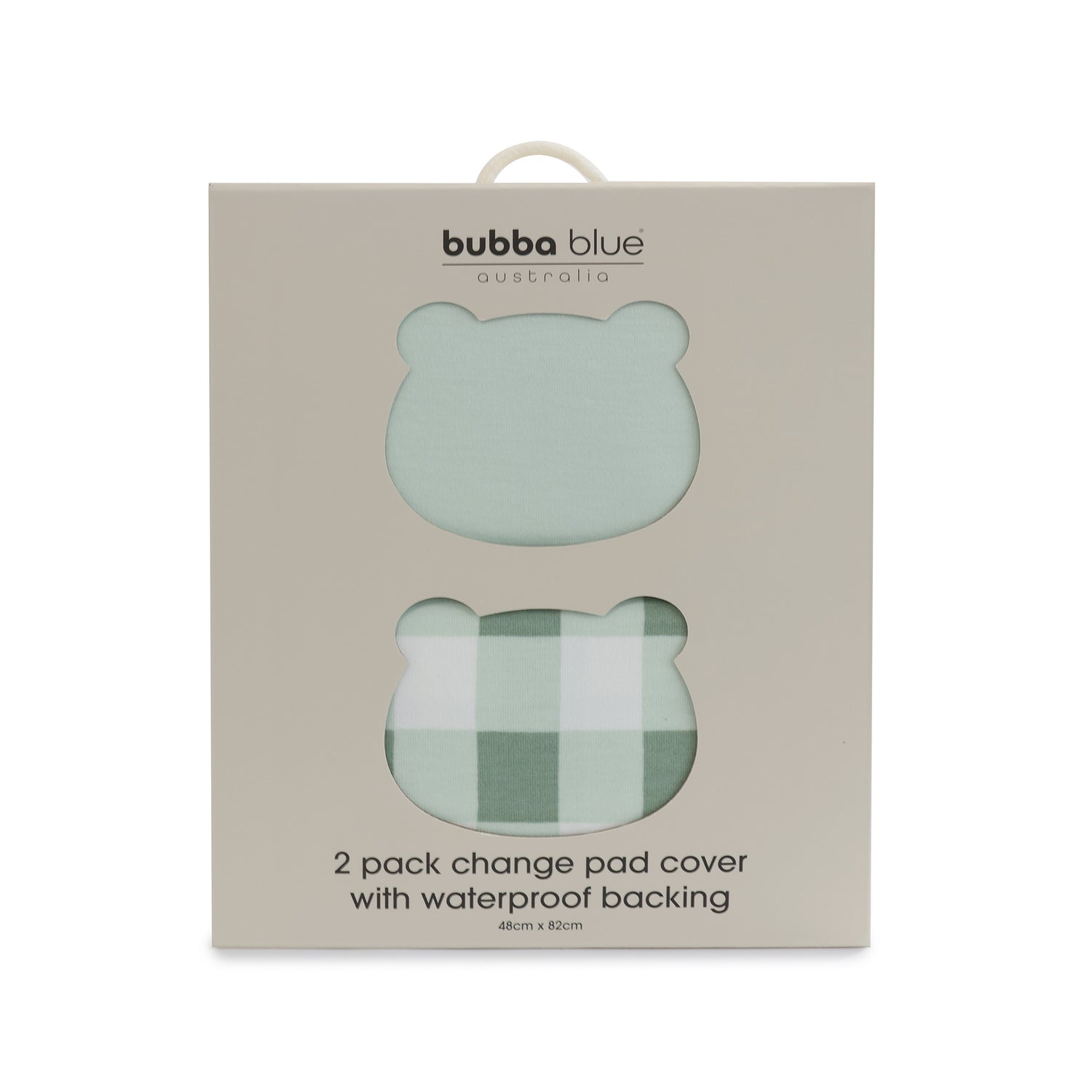 Bubba Sundae 2pk Waterproof Change Pad Covers - Greentea