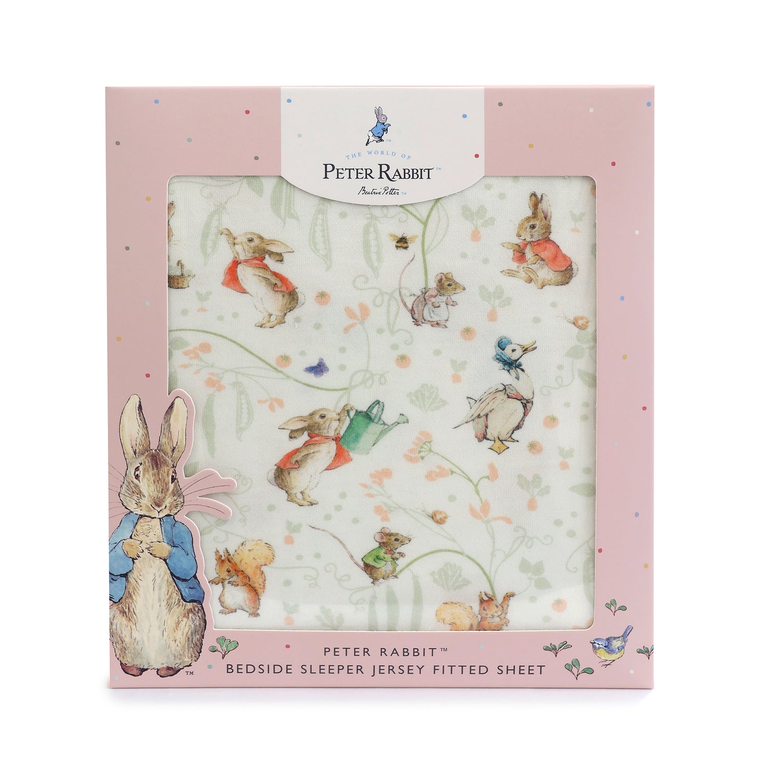 Flopsy Mopsy & Cottontail Co Sleeper/Bedside Sleeper Fitted Sheet
