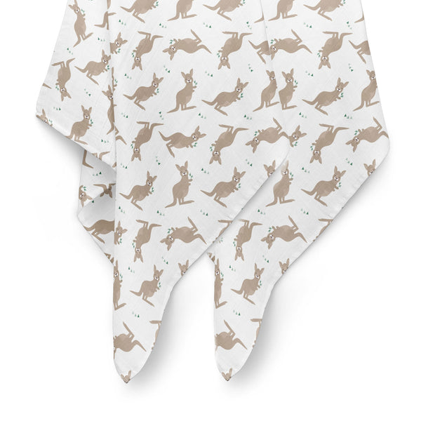 Zoo Theme Nursery Bundle - Hooded Towel, Face Washers, Security Blanket, Muslin Wraps