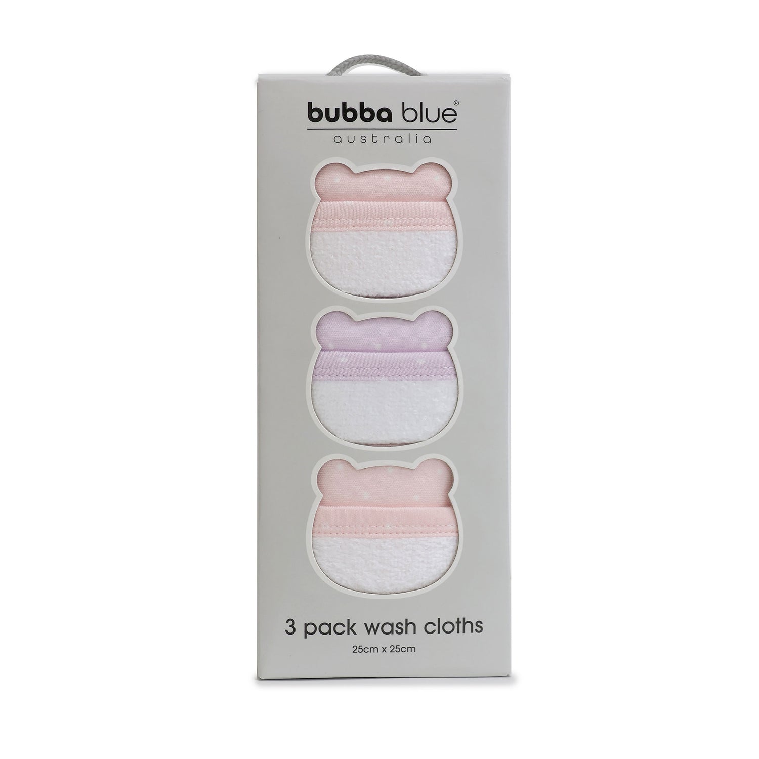 Confetti 3pk Face Washer Pink/Lilac
