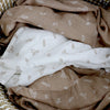 Organic Cotton 3pk Muslin Swaddle Wraps - Chestnut