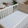 Provincial 2pk Jersey Cot Fitted Sheets - Sky/Almond