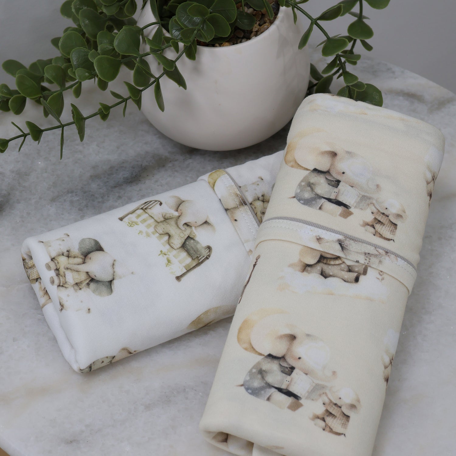 Elephant Bedtime 2pk Jersey Wraps