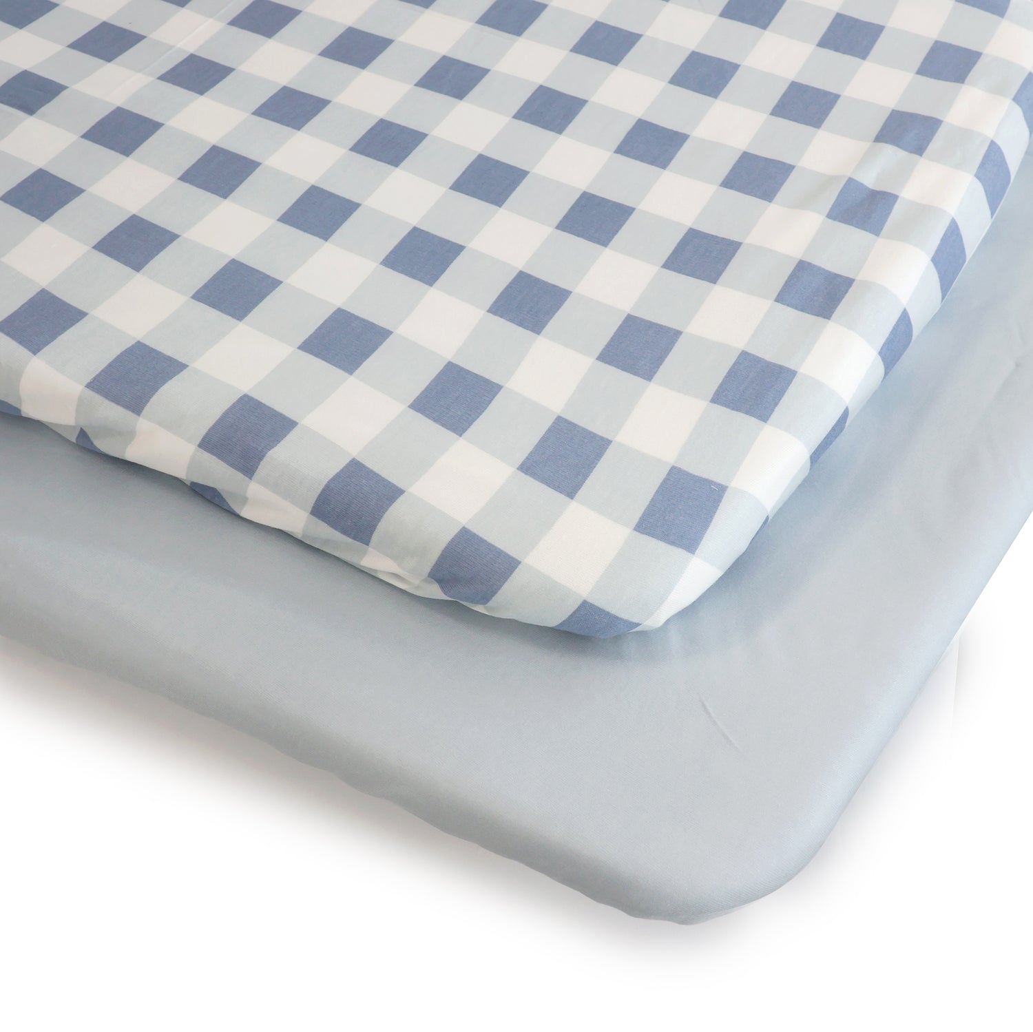 Sundae 2pk Jersey Co Sleeper/Bedside Sleeper Fitted Sheets - Blueberry - Bubba Blue Australia