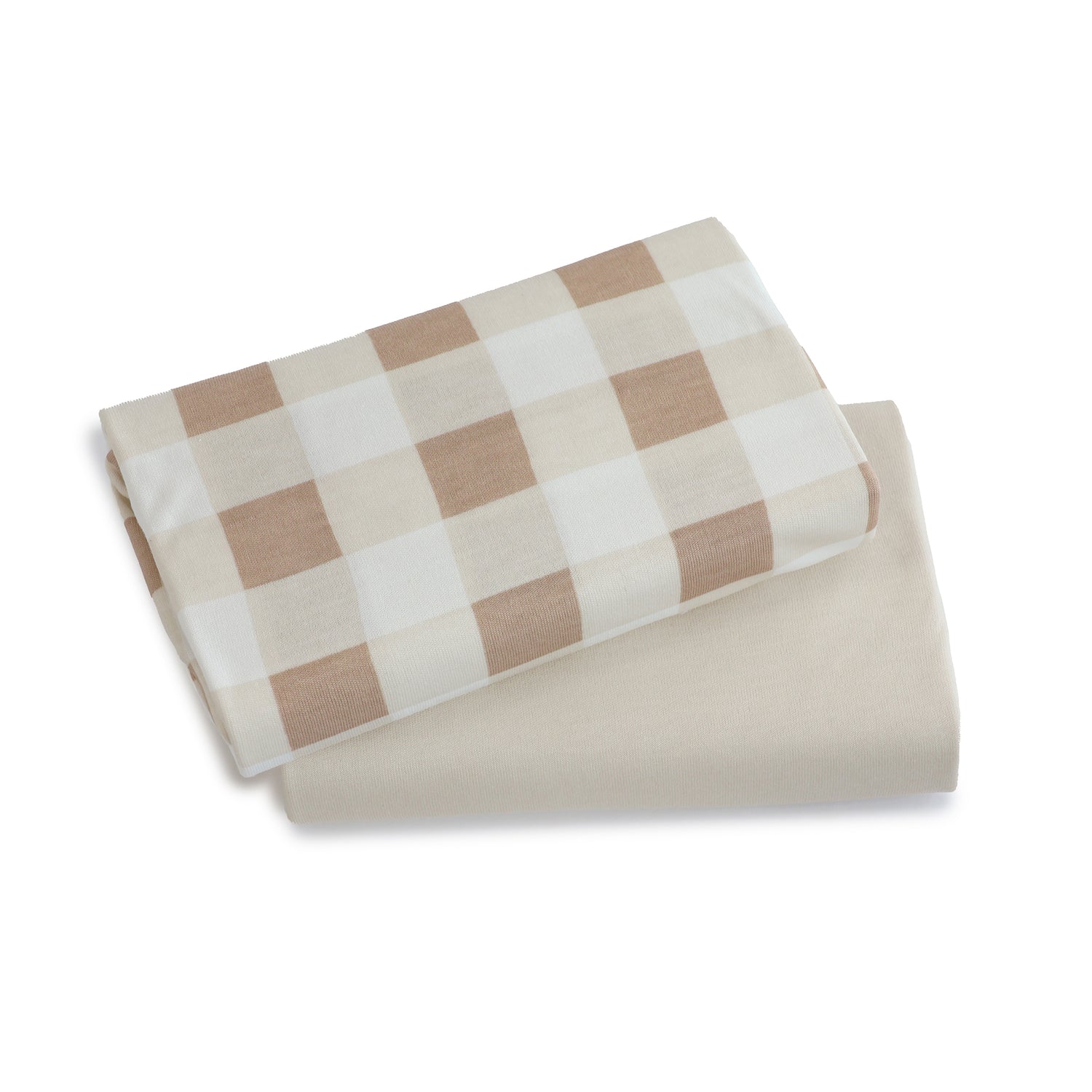 Bubba Sundae 2pk Jersey Co Sleeper/Bedside Sleeper Fitted Sheets - Chestnut - Bubba Blue Australia
