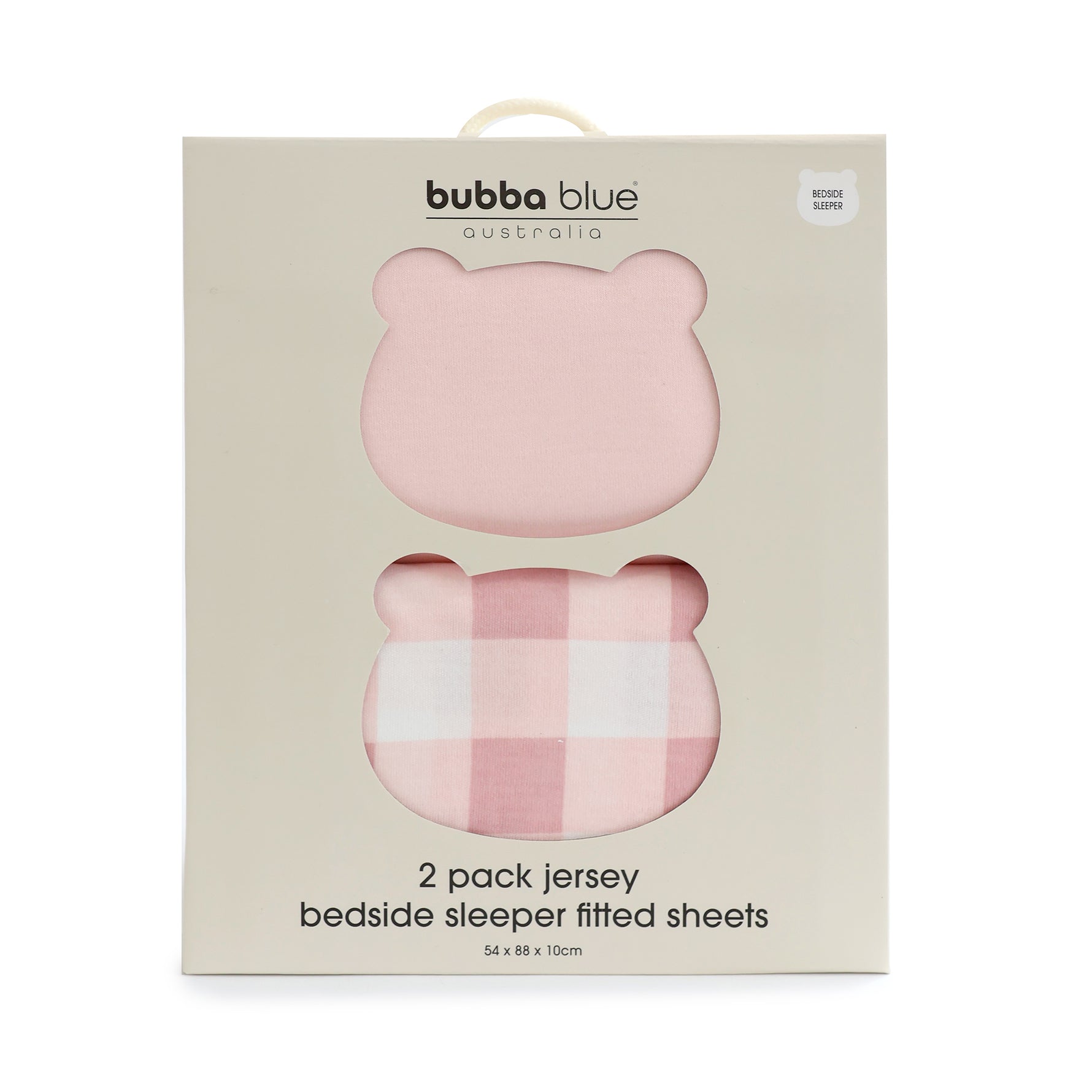 Bubba Sundae 2pk Jersey Co Sleeper/Bedside Sleeper Fitted Sheets - Cupcake - Bubba Blue Australia