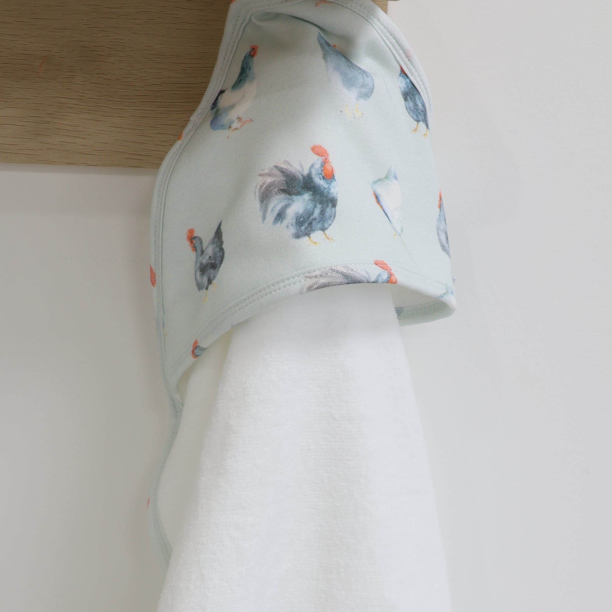Little Rooster Hooded Towel