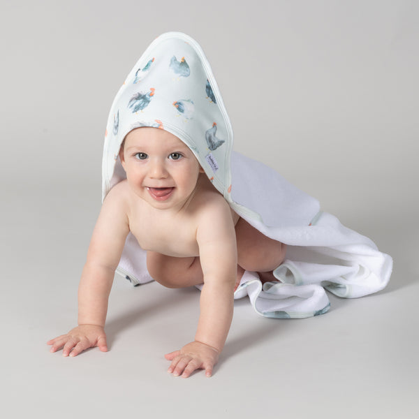 Little Rooster Hooded Towel