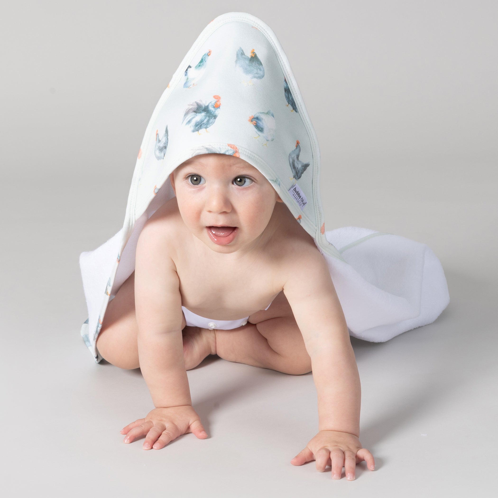 Little Rooster Hooded Towel