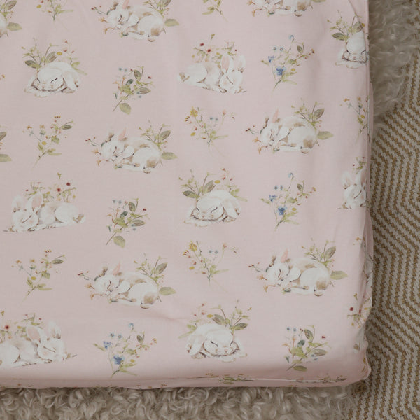 Sleeping Bunny Waterproof Change Pad Cover