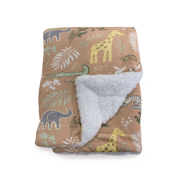 Jungle Bamboo Reversible Cuddle Blanket
