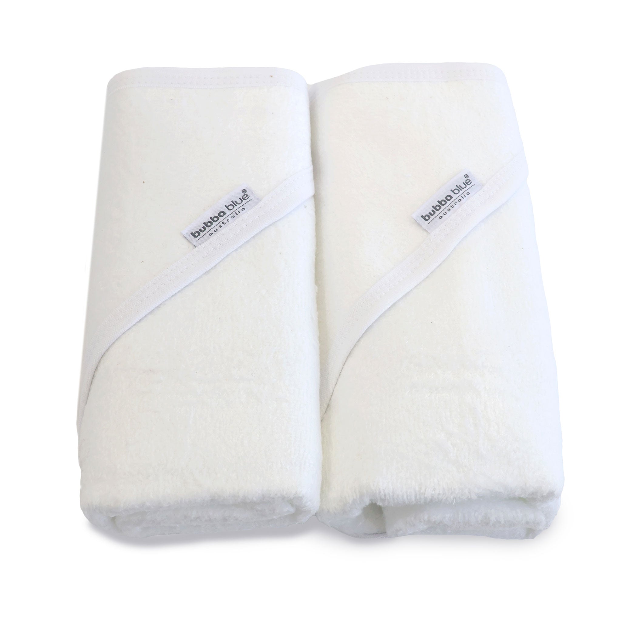 Bamboo White 2pk Hooded Towels