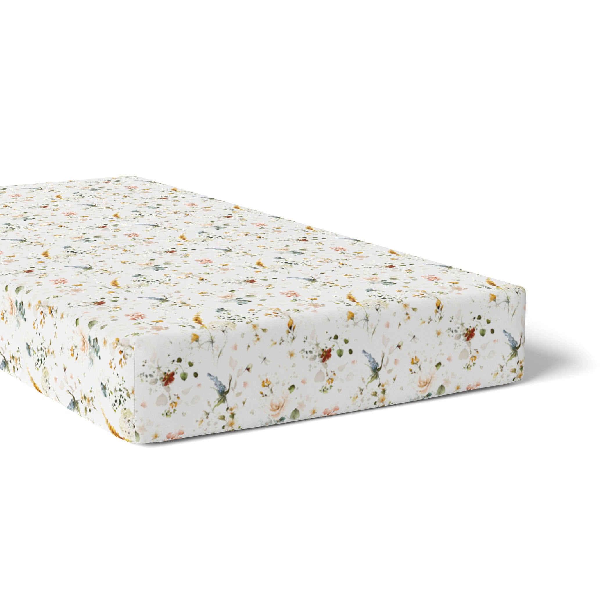 Peonies Bamboo 2pk Jersey Cot Fitted Sheets