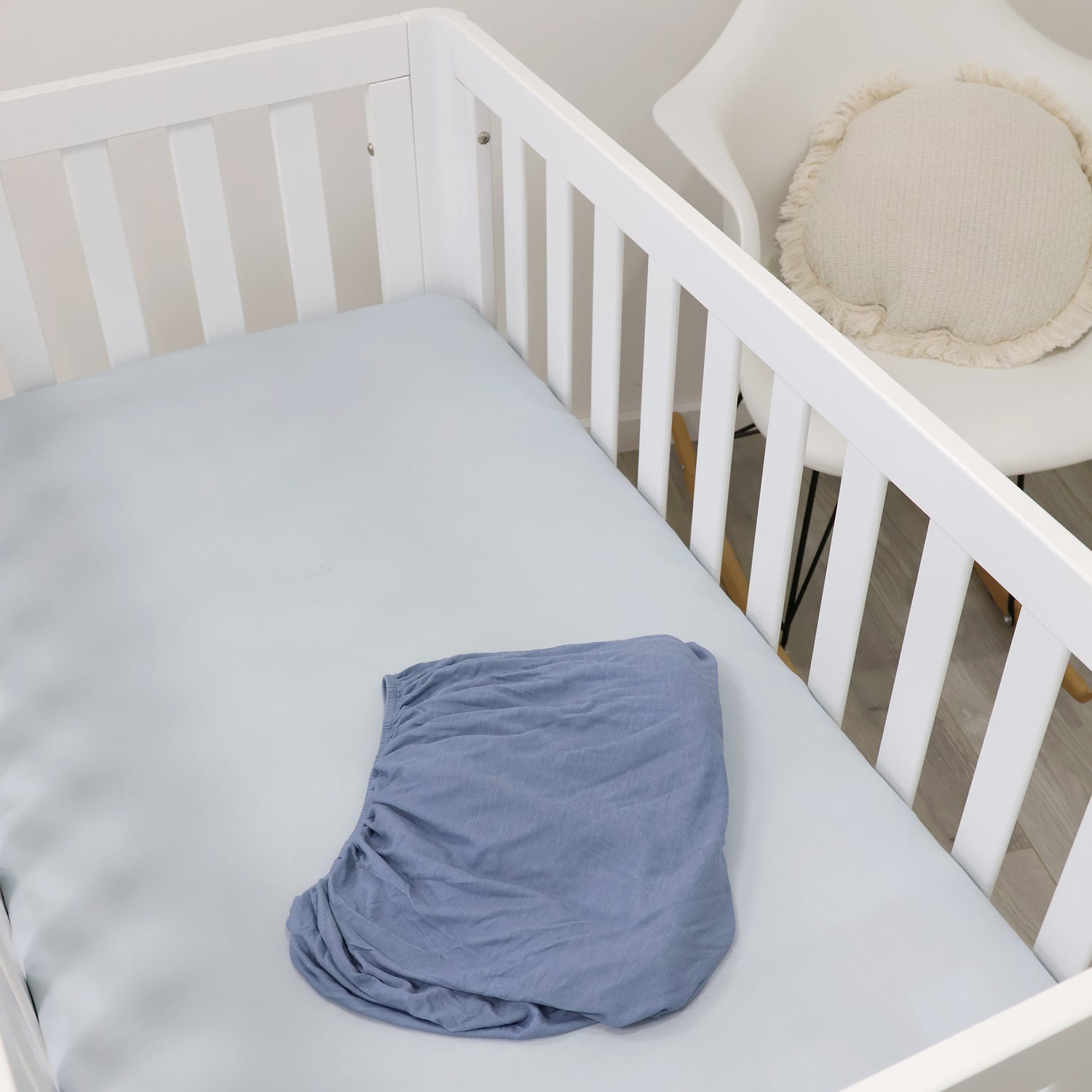 Bubba Sundae 2pk Jersey Cot Fitted Sheets - Blueberry - Bubba Blue Australia