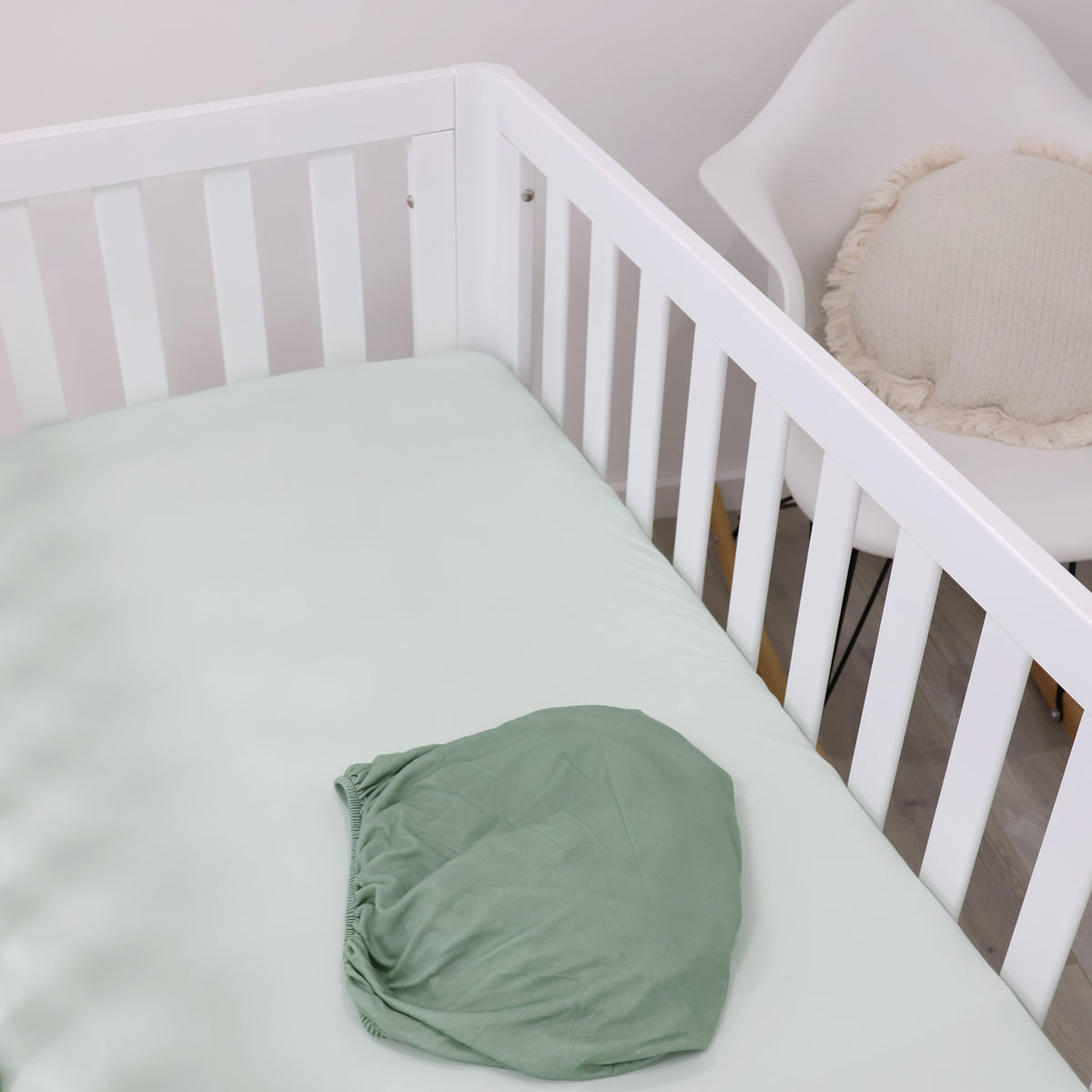 Bubba Sundae 2pk Jersey Cot Fitted Sheets - Greentea - Bubba Blue Australia