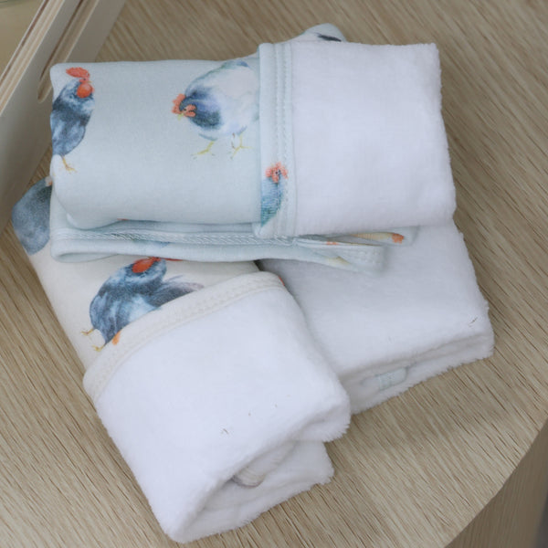 Little Rooster 3pk Wash Cloths