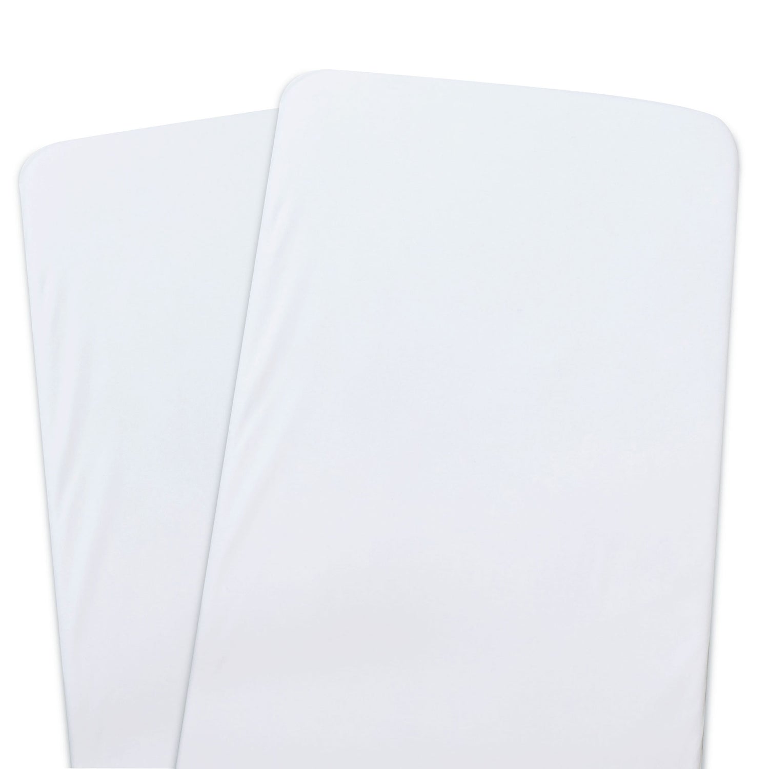 Bamboo White 2pk Co Sleeper/Bedside Sleeper Jersey Fitted sheets