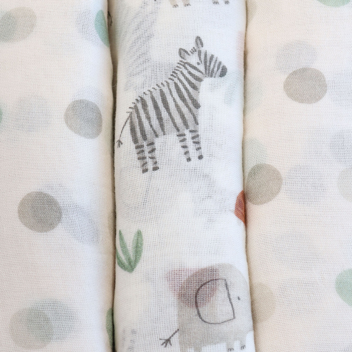 Safari 3pk Muslin Wraps