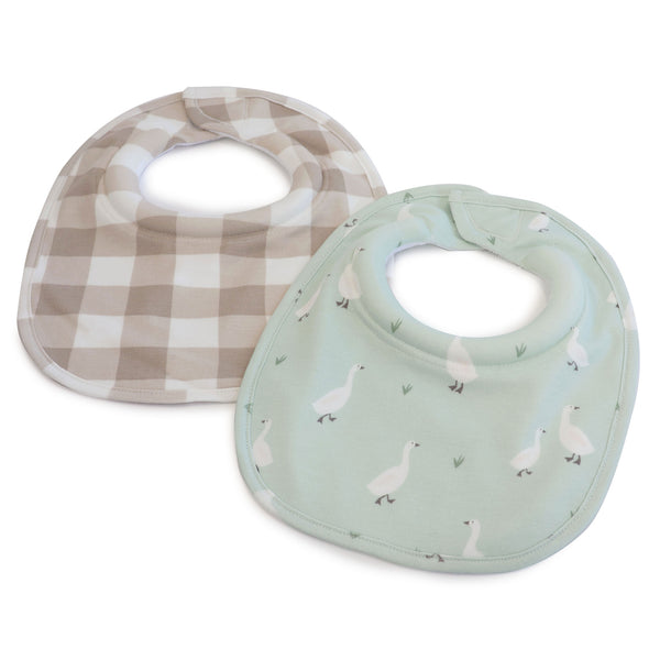 Provincial 2pk Dribble Bibs Olive/Taupe